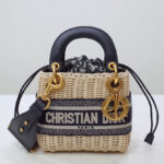 Christian Dior Mini Lady Dior Bag Dark Blue
